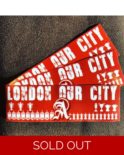 100 x London Our City 11cmx4cm Stickers